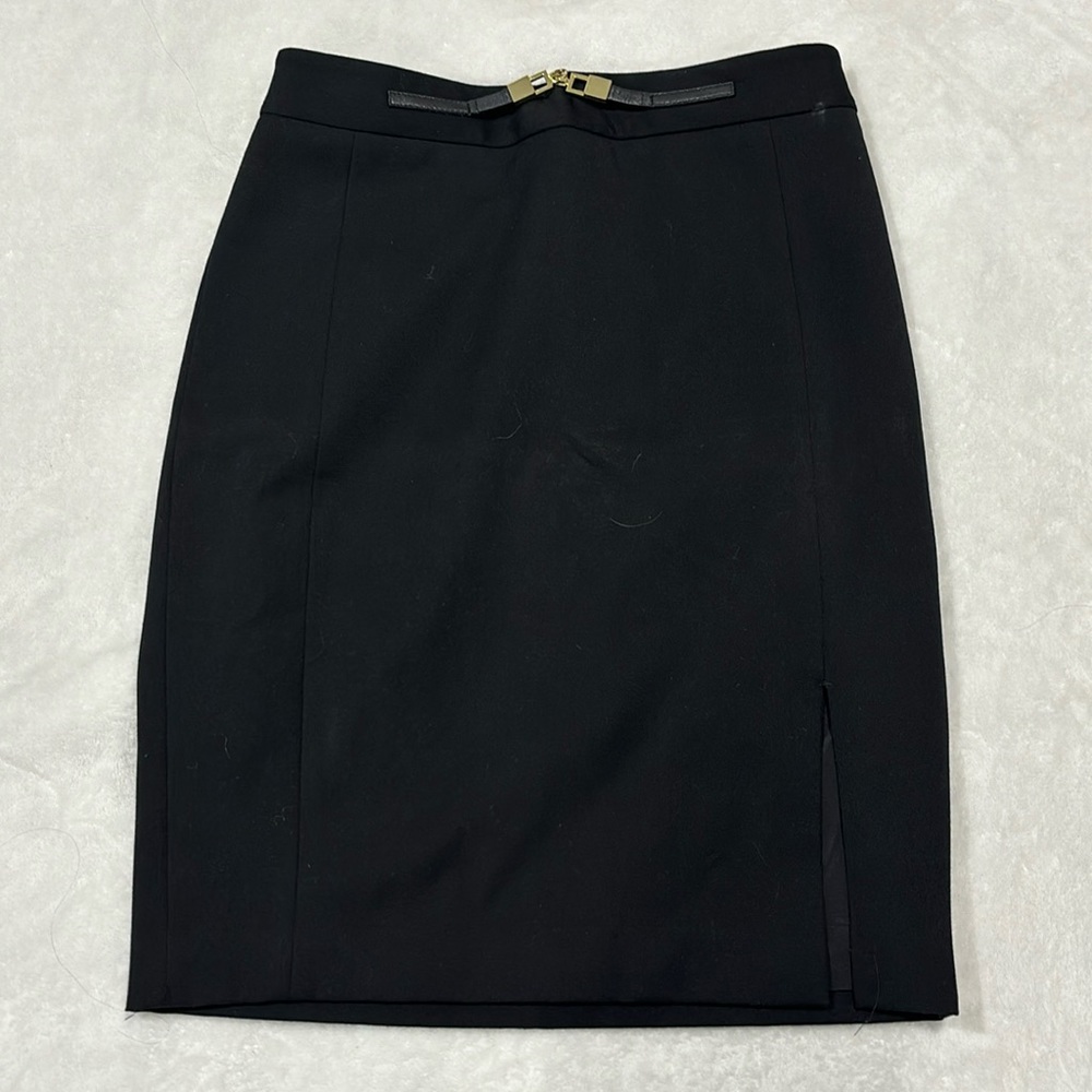 Black Buckled Skirt
